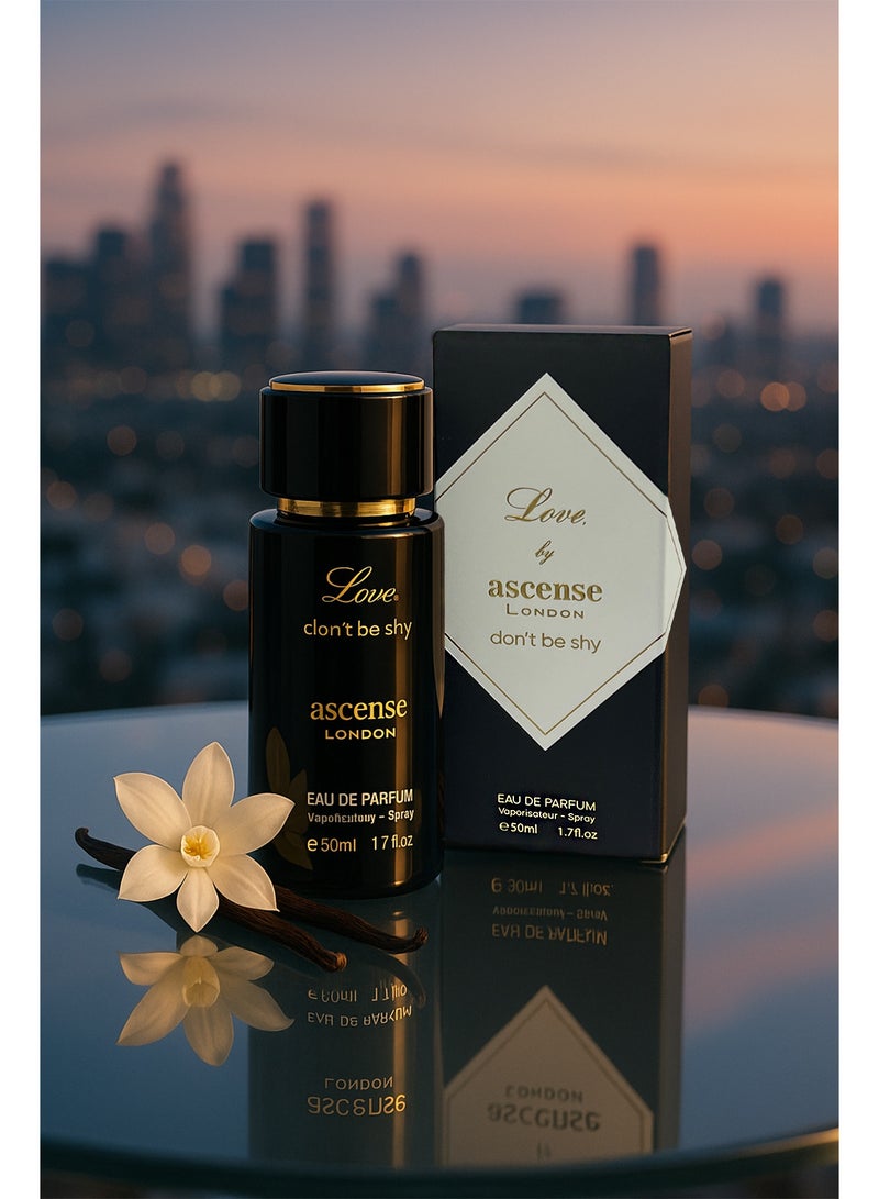 Ascense london Sweet Perfume for Women Love Don’t Be Shy Eau De Parfum for Women 50ml | Luxury Perfume for Women with Vanilla, Gourmand Floral & Caramel Notes - Image 2